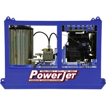 PowerJet industrial hot water diesel pressure washer