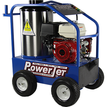 PowerJet commercial hot water gas pressure washers