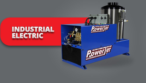 PowerJet industrial hot water electric oil fired pressure washer